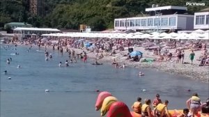 НЕБУГ Туапсинский район сегодня 25 августа 2025.Обстановка на Центральном пляже сейчас, погода, море