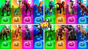 Динозавры МЕГАМИКС 81-84 уровни - Мультики про Динозавров | МУЛЬТФИЛЬМЫ ДИНОЗАВРЫ в Tiles Hop