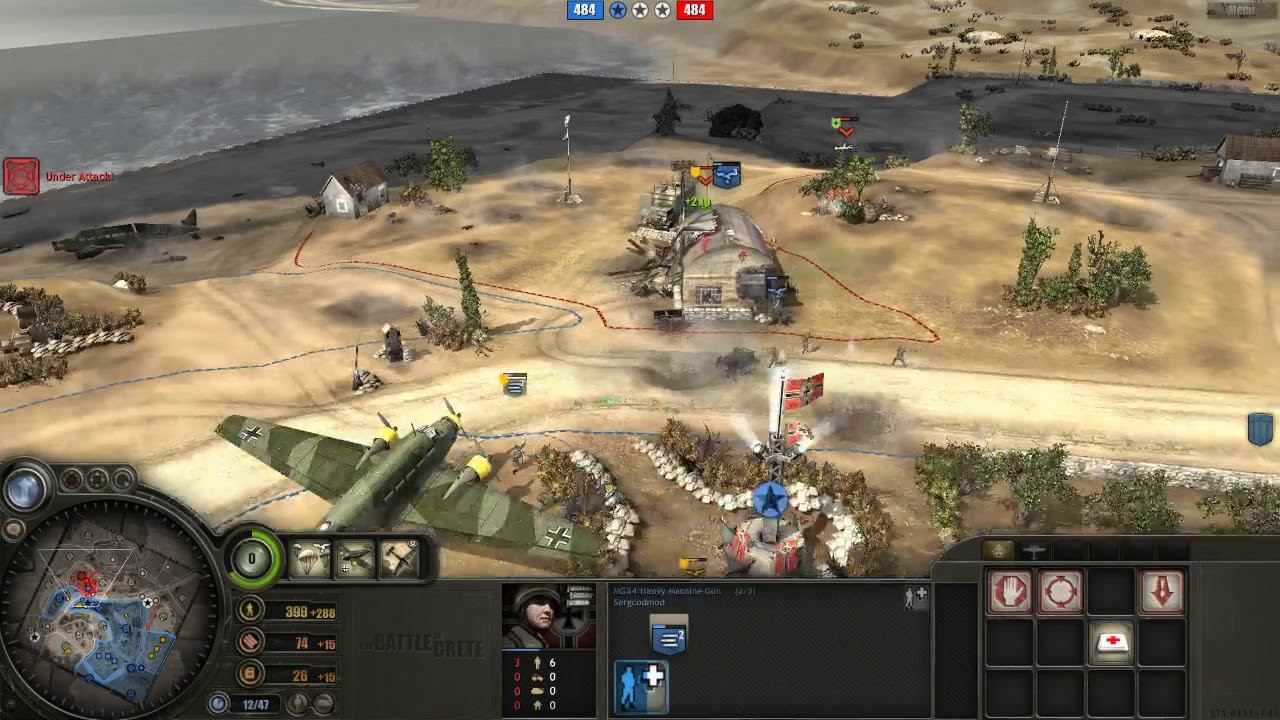 Battle of Crete mod (3.7.12) PvP, 2x2 Maleme map #3 смотреть онлайн