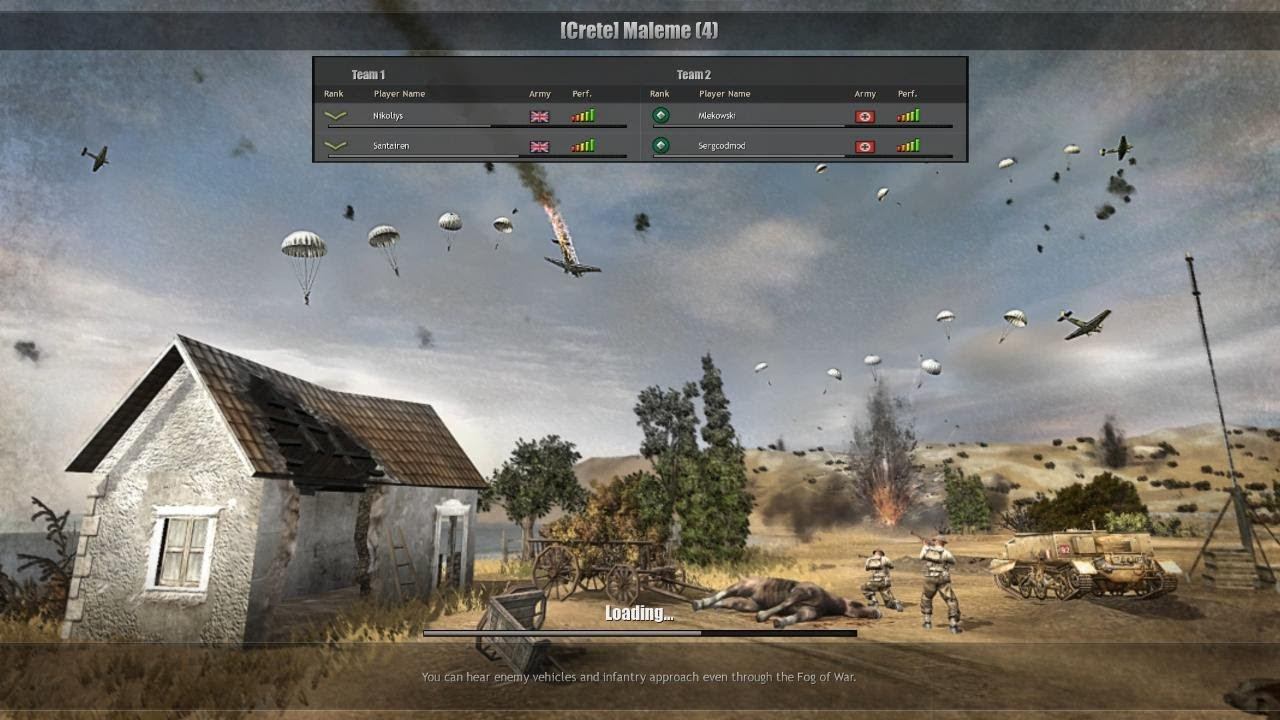 Battle of Crete mod (3.9.8) PvP, 2x2 Maleme map #9 смотреть онлайн