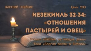 День 238. Иезекииль 32-34: Отношения пастырей и овец | Библия на каждый день | Благая весть в Библии