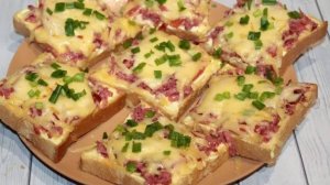 Горячие бутерброды в микроволновке - быстро и просто