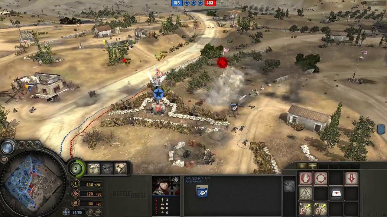 Battle of Crete mod (3.7.15) PvP, 2x2 Maleme map #15 смотреть онлайн