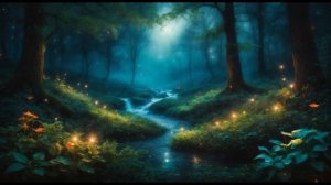 Лес светлячков - Нежная музыка леса друидов, фоновая музыка для сна и отдыха, волшебная музыка