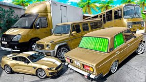 Угнал кучу золотых чит тачек и огромный монстр трак у мажора за 180 сек! Битва воров в ГТА 5 Онлайн