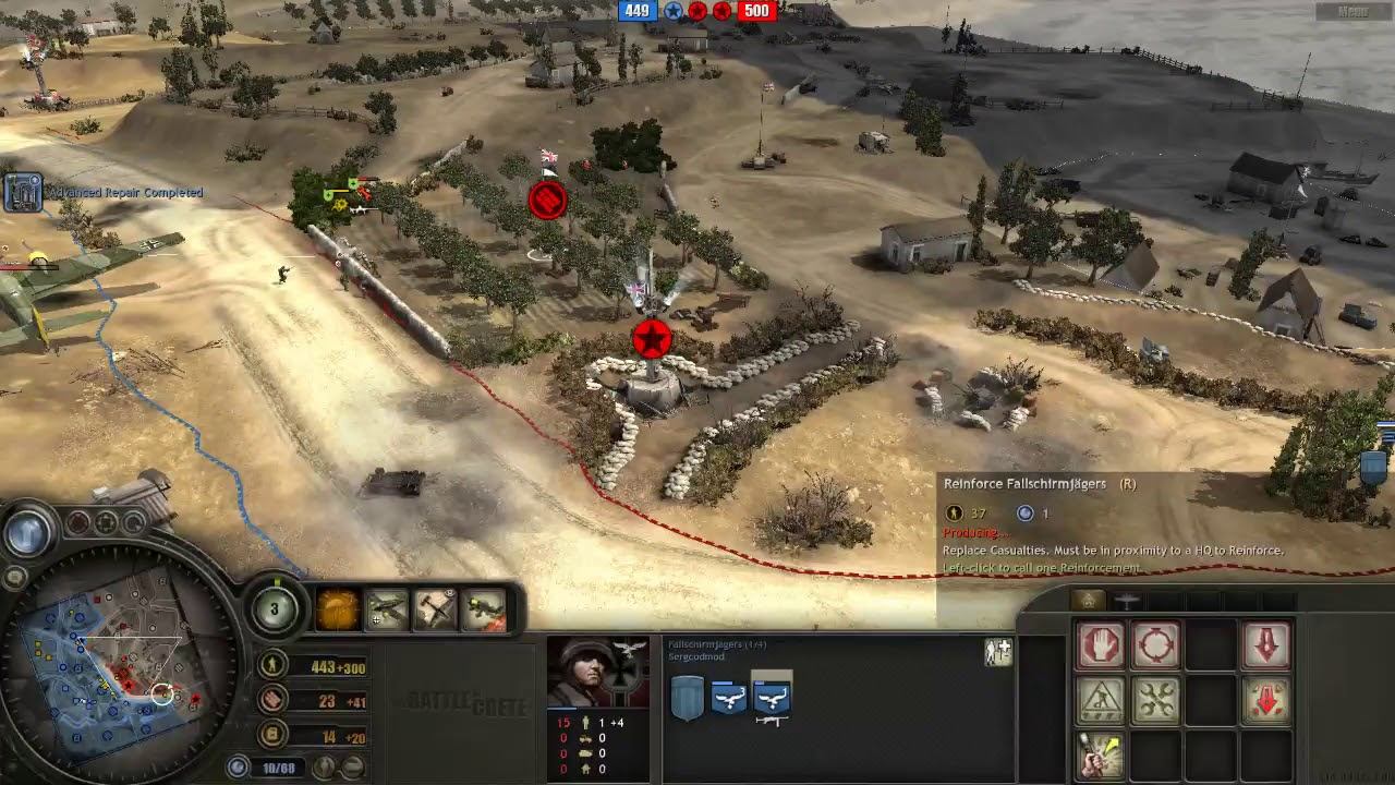 Battle of Crete mod (3.7.11) PvP, 2x2 Maleme map #4 смотреть онлайн