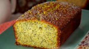 Влажность этого кекса поражает! КЕКС С МАКОМ, ЦЕДРОЙ И ЛИМОННОЙ ПРОПИТКОЙ