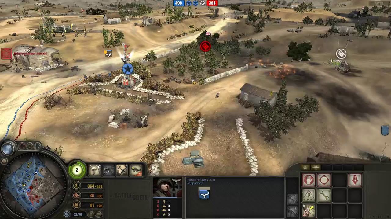 Battle of Crete mod (3.8.4) PvP, 2x2 Maleme map #2 смотреть онлайн