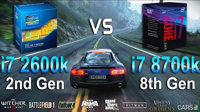 i7 2600K vs i7 8700K Test in 8 Games смотреть онлайн