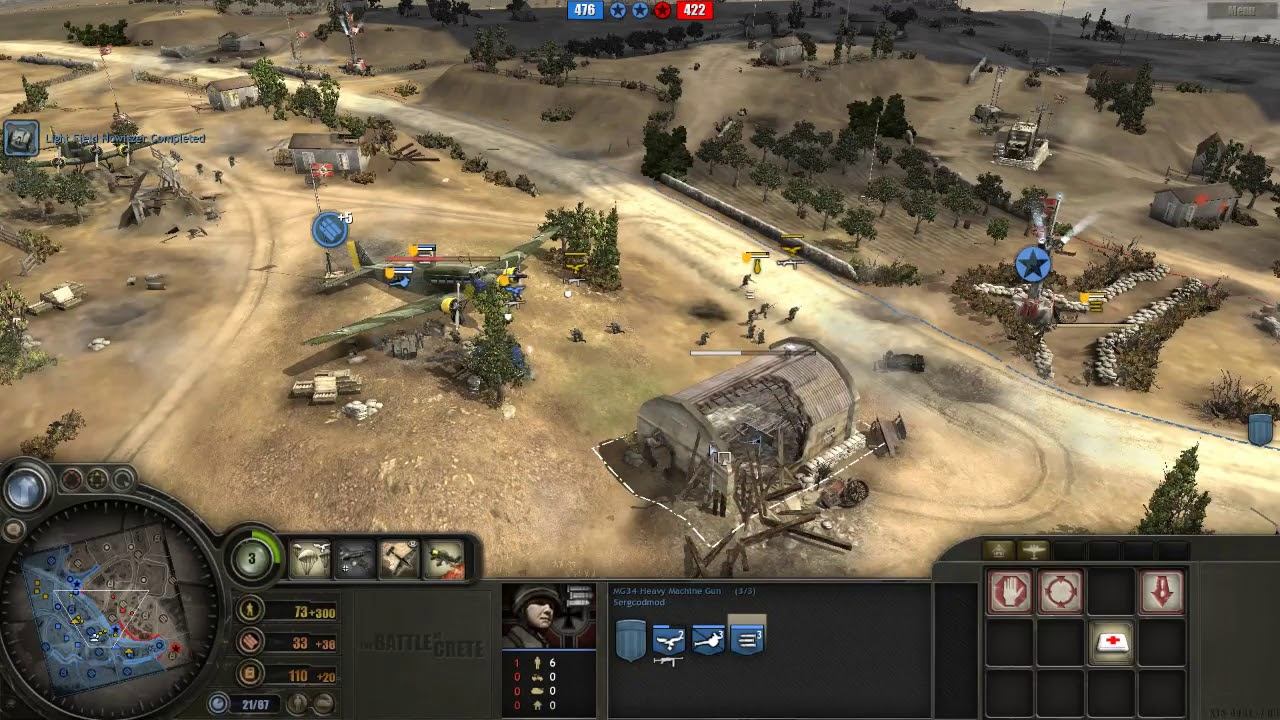 Battle of Crete mod (3.7.12) PvP, 2x2 Maleme map #11 смотреть онлайн