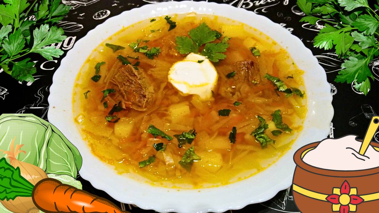 НАВАРИСТЫЕ ЩИ ИЗ СВЕЖЕЙ КАПУСТЫ С ГОВЯДИНОЙ / РЕЦЕПТ РУССКИХ ЩЕЙ / Вкусное и сытное первое блюдо смотреть онлайн