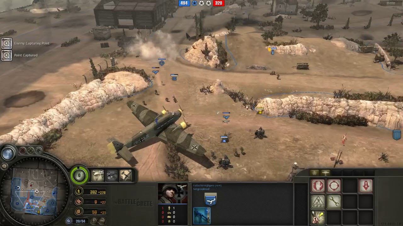 Battle of Crete mod (3.7.13) PvP, 2x2 Heraklion airfield map #11 смотреть онлайн