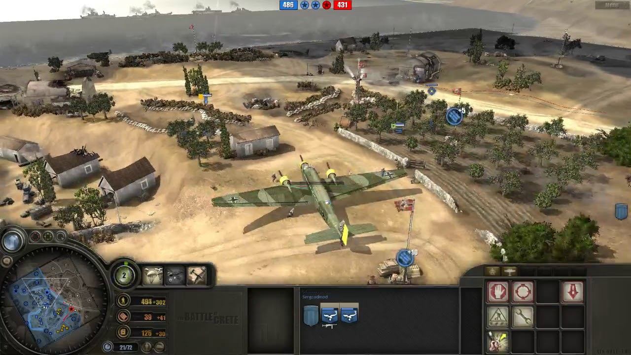 Battle of Crete mod (3.7.12) PvP, 2x2 Maleme map #39 смотреть онлайн