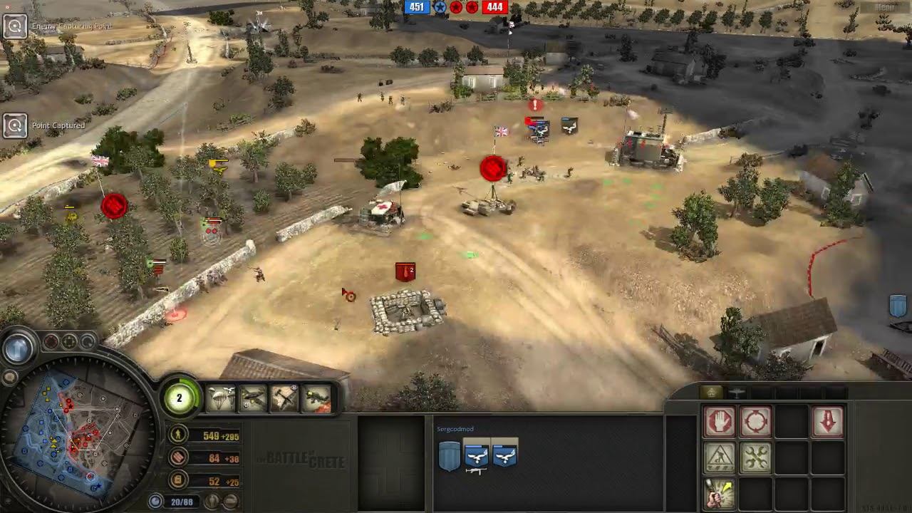 Battle of Crete mod (3.7.13) PvP, 2x2 Maleme map #7 смотреть онлайн