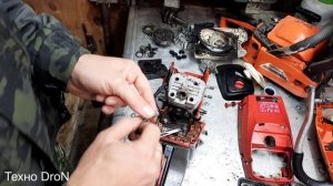 Бензопила Sadd 52-00 клинит стартер!Очень необычная причина.