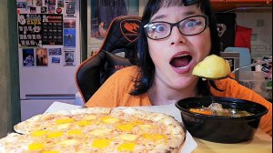 Мукбанг | Пицца из печи, Шурпа с бараниной | Обжор Асмр