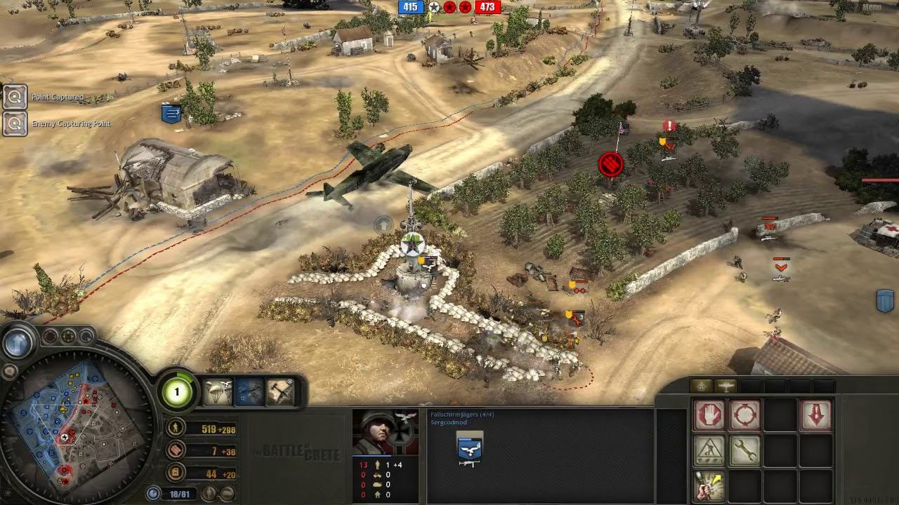 Battle of Crete mod (3.8.7) PvP, 2x2 Maleme map #5 смотреть онлайн
