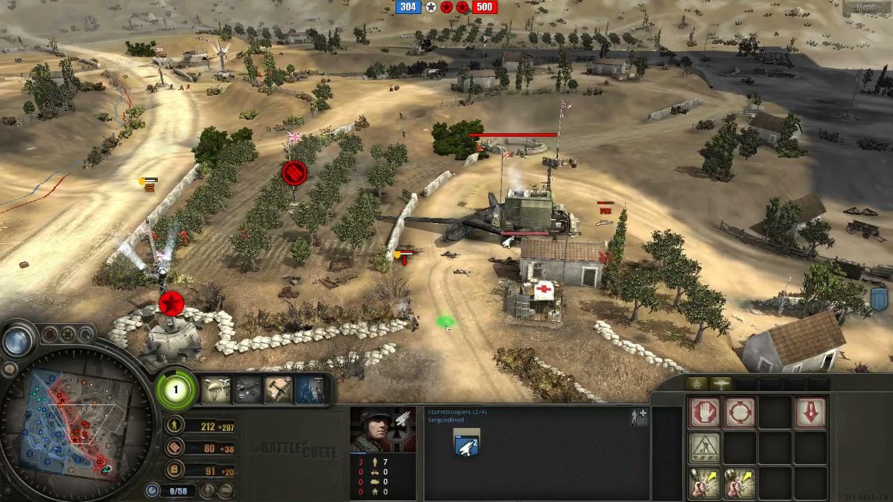 Battle of Crete mod (3.9.2) PvP, 2x2 Maleme map #7 смотреть онлайн