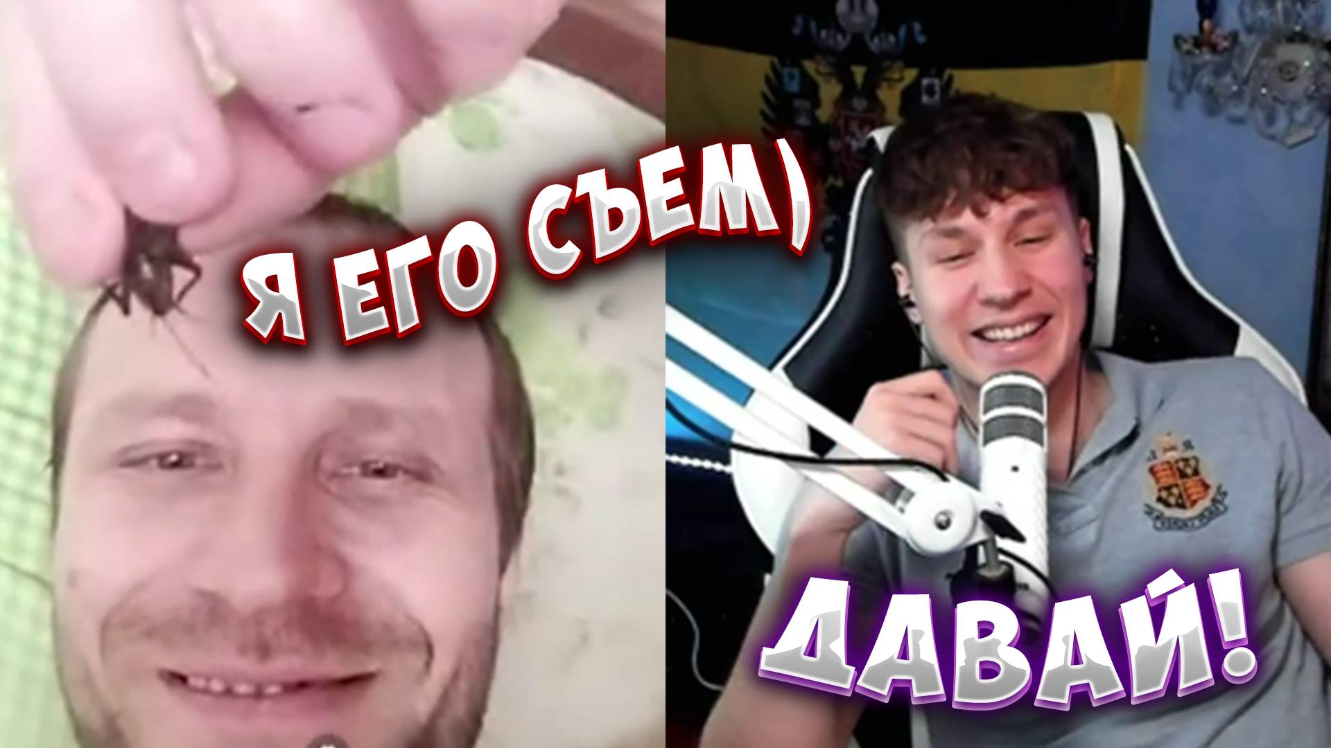 ТРЕШ В РУЛЕТКЕ! СЪЕСТ ЛИ СВЕРЧКА?! смотреть онлайн