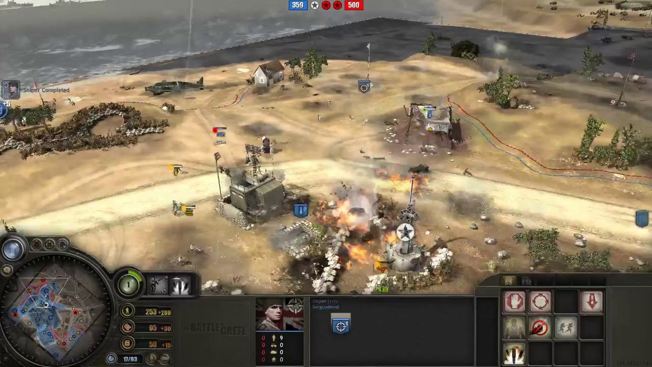 Battle of Crete mod (3.7.11) PvP, 2x2 Maleme map #1 смотреть онлайн
