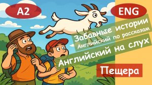 Пещера. Английский по рассказам. Смешным рассказам. Для начинающих (А2)|Английский на слух