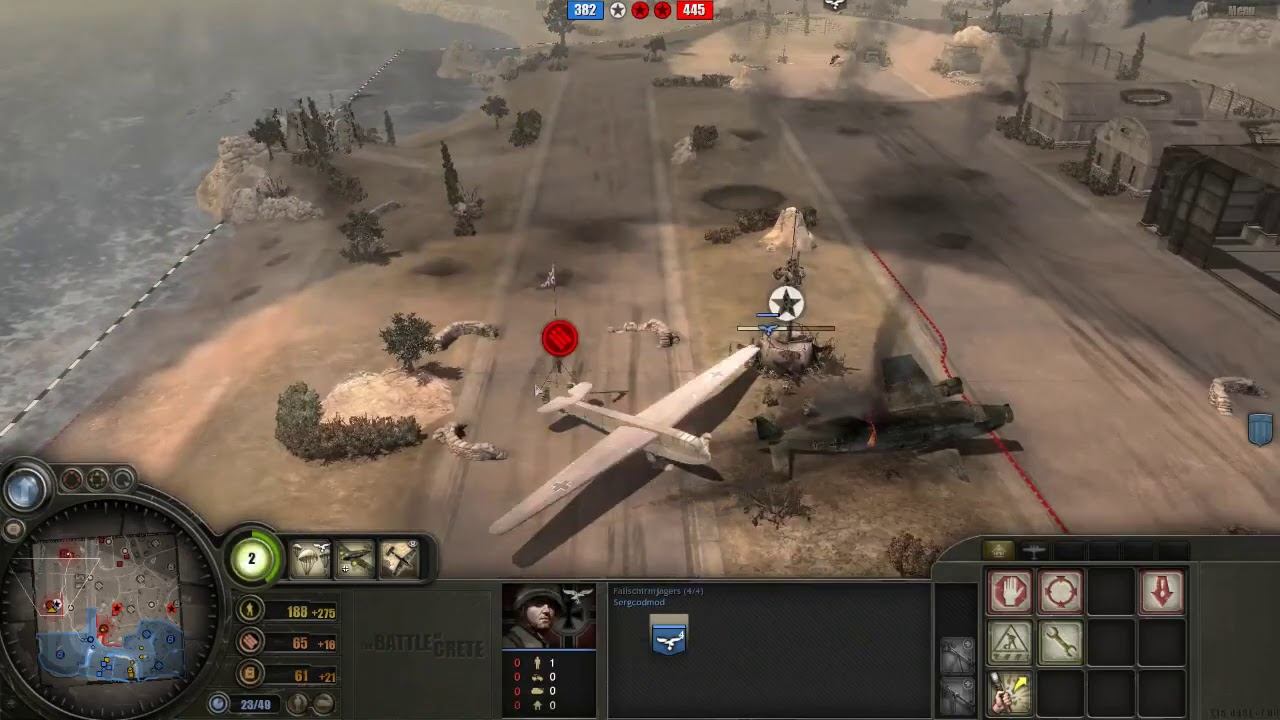 Battle of Crete mod (3.8.12) PvP, 2x2 Heraklion airfield map #20 смотреть онлайн