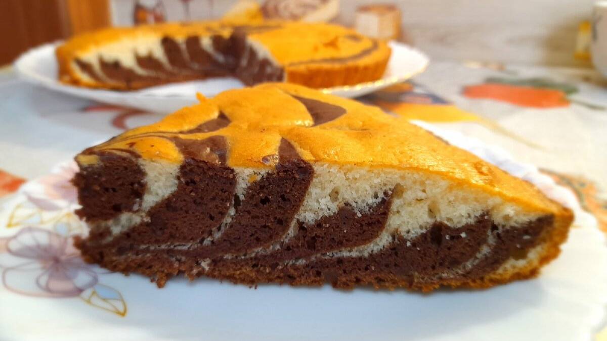 Пирог Зебра в духовке - пошаговый рецепт смотреть онлайн