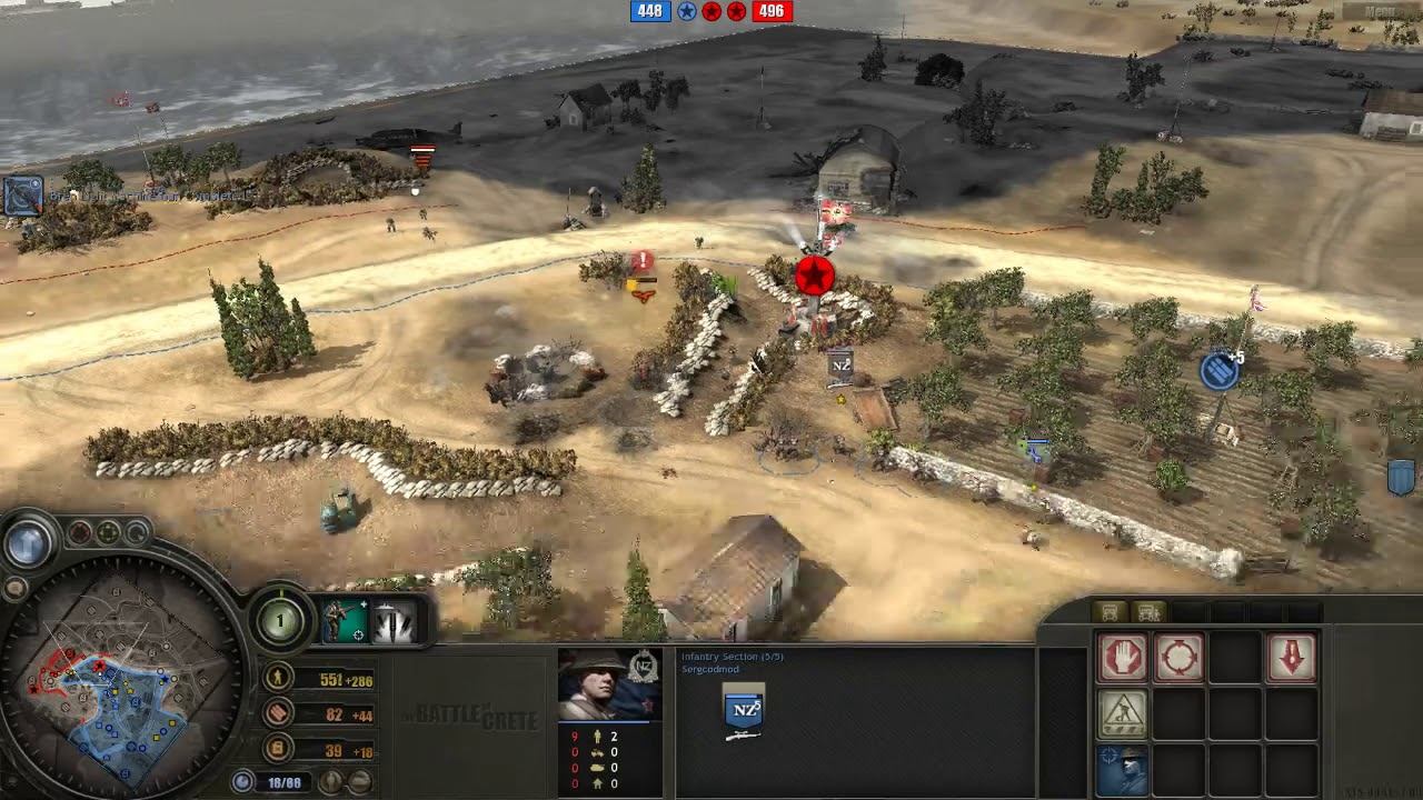 Battle of Crete mod (3.8.7) PvP, 2x2 Maleme map #6 смотреть онлайн