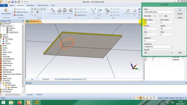 PIFA antenna Design using CST studio part1 смотреть онлайн