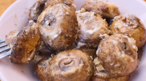 Шампиньоны на мангале. Шашлык из шампиньонов.