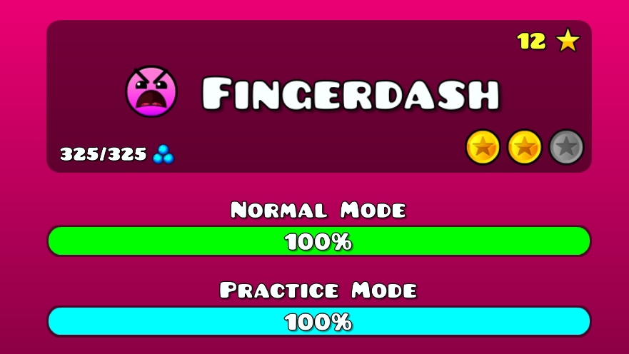 Прохождение Fingerdash by RobTop смотреть онлайн