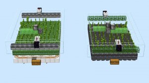 АФК Ферма БАМБУКА в майнкрафте (2 вида)