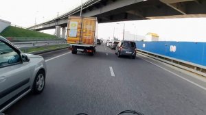 Первый выезд в город  на benda lfc 700.