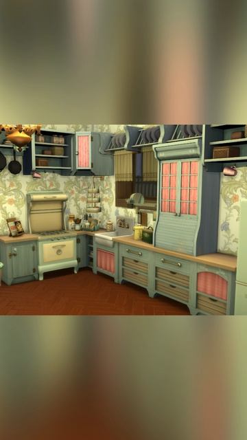 ✨ Уютная кухня в загородном доме | Sims 4 🏡🍲 смотреть онлайн