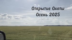 Открытие охоты. Осень 2025. Часть 1. Всё пошло не по плану, поиск места.