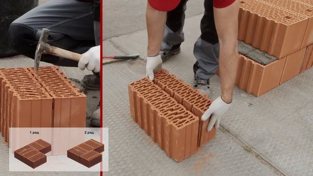 Кладка углов из керамических блоков смотреть онлайн