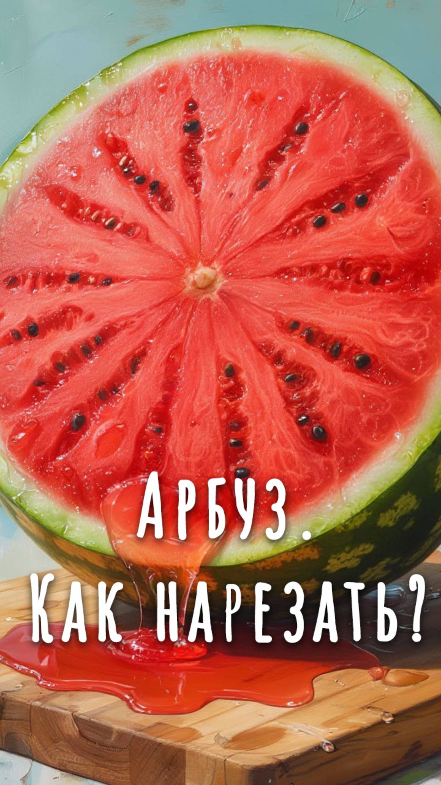 🍉Как нарезать арбуз, 3 способа.🍉 смотреть онлайн