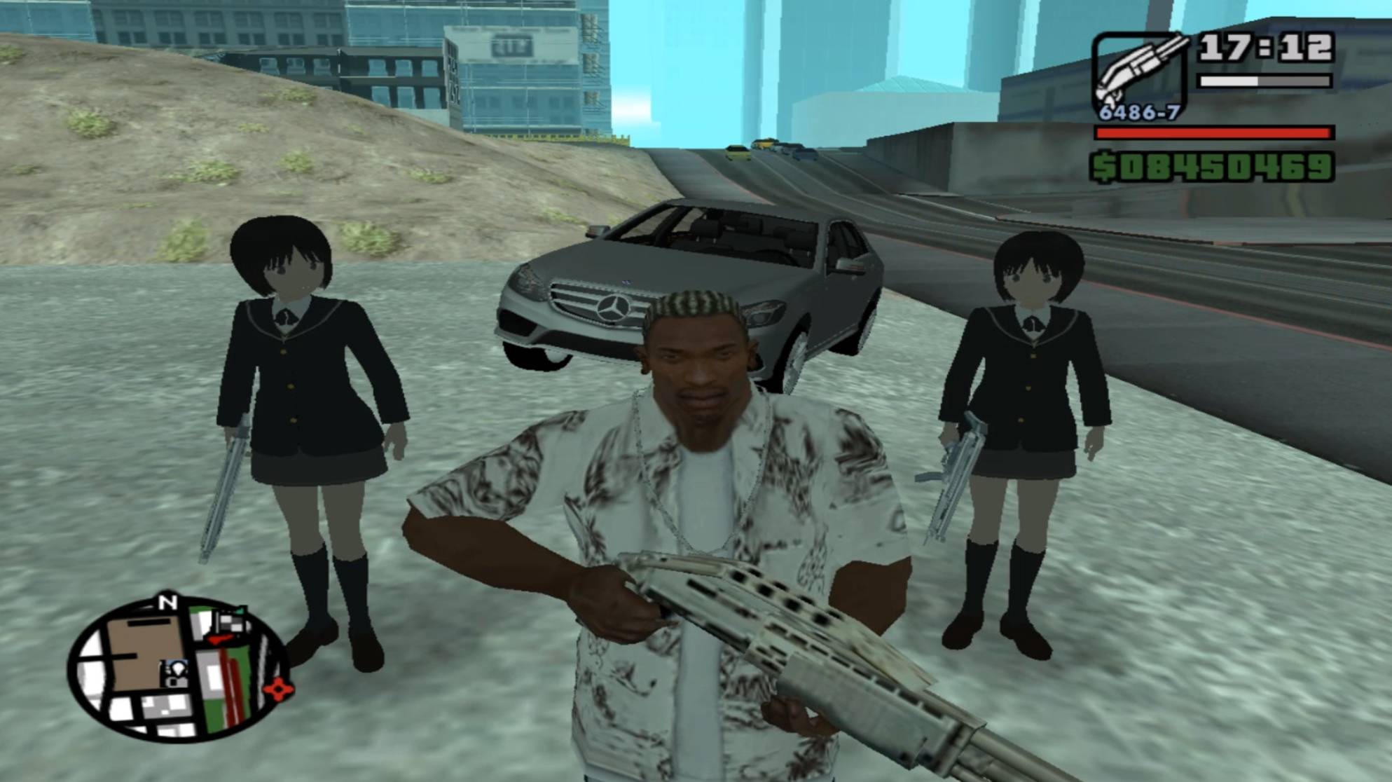 GTA SAN ANDREAS Путешествие с девочкой стрельцом! смотреть онлайн