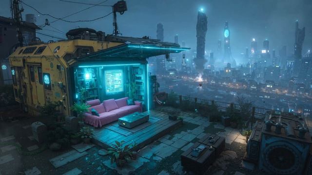 Midnight City Lofi Drive ｜ Rainy Urban Ambience for Late Night Study