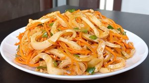 САЛАТ с КАЛЬМАРАМИ /Хе из Кальмаров/Кальмары по корейски