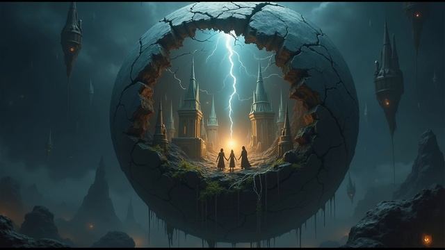Chrome Catacomb 🌌 3-Hour Cyber Gothic Ambience ｜ Skeletal Spire City ｜ Eternal Night Soundscape-(10