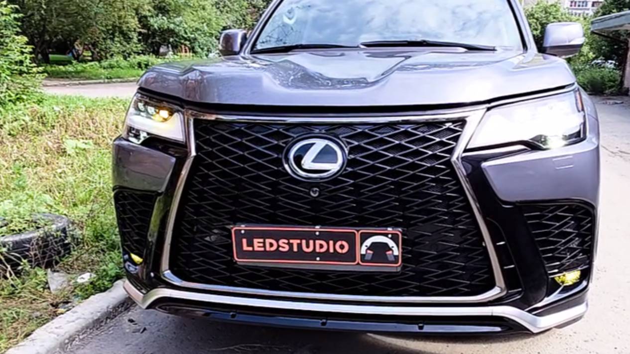 Lexus LX 600 модернизация света фар смотреть онлайн