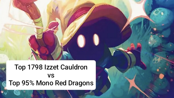 Top 1798 Izzet Cauldron Vs Top 95% Mono Red Dragons | Standard | Mythic Rank | MTG Arena