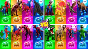 Динозавры МЕГАМИКС 117-120 уровни - Мультики про Динозавров | МУЛЬТФИЛЬМЫ ДИНОЗАВРЫ в Tiles Hop