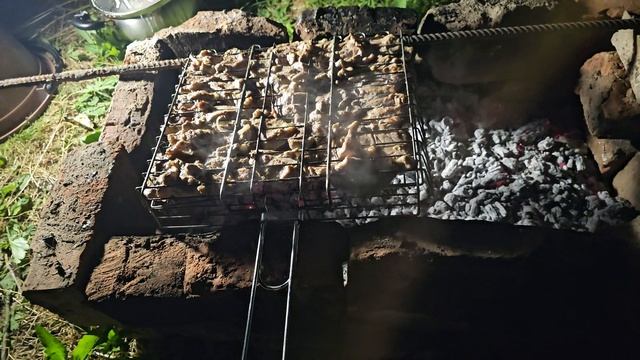 Шашлык в ночное время 🍖🌙🌃 #Шашлык #Ночь #Еда смотреть онлайн