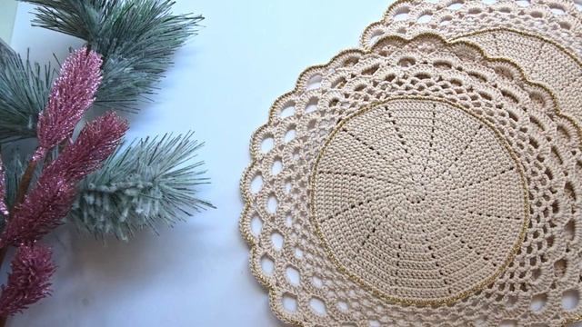 Сервировочная салфетка крючком смотреть онлайн