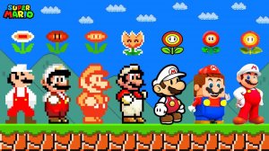 ОГОНЬ ВО ПЛОТИ! Марио со цветком во ВСЕХ ИГРАХ! От 8-bit до 3D!