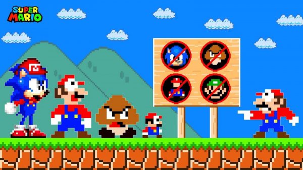В ЭТОЙ ИГРЕ ЧТО-ТО ЗАПРЕТИЛИ! Super Mario Bros. стала КОШМАРОМ!