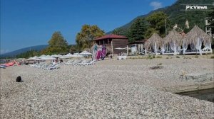 Абхазия Новый Афон пляж сегодня 26 августа 2025. Погода в Абхазии сейчас, обстановка на море