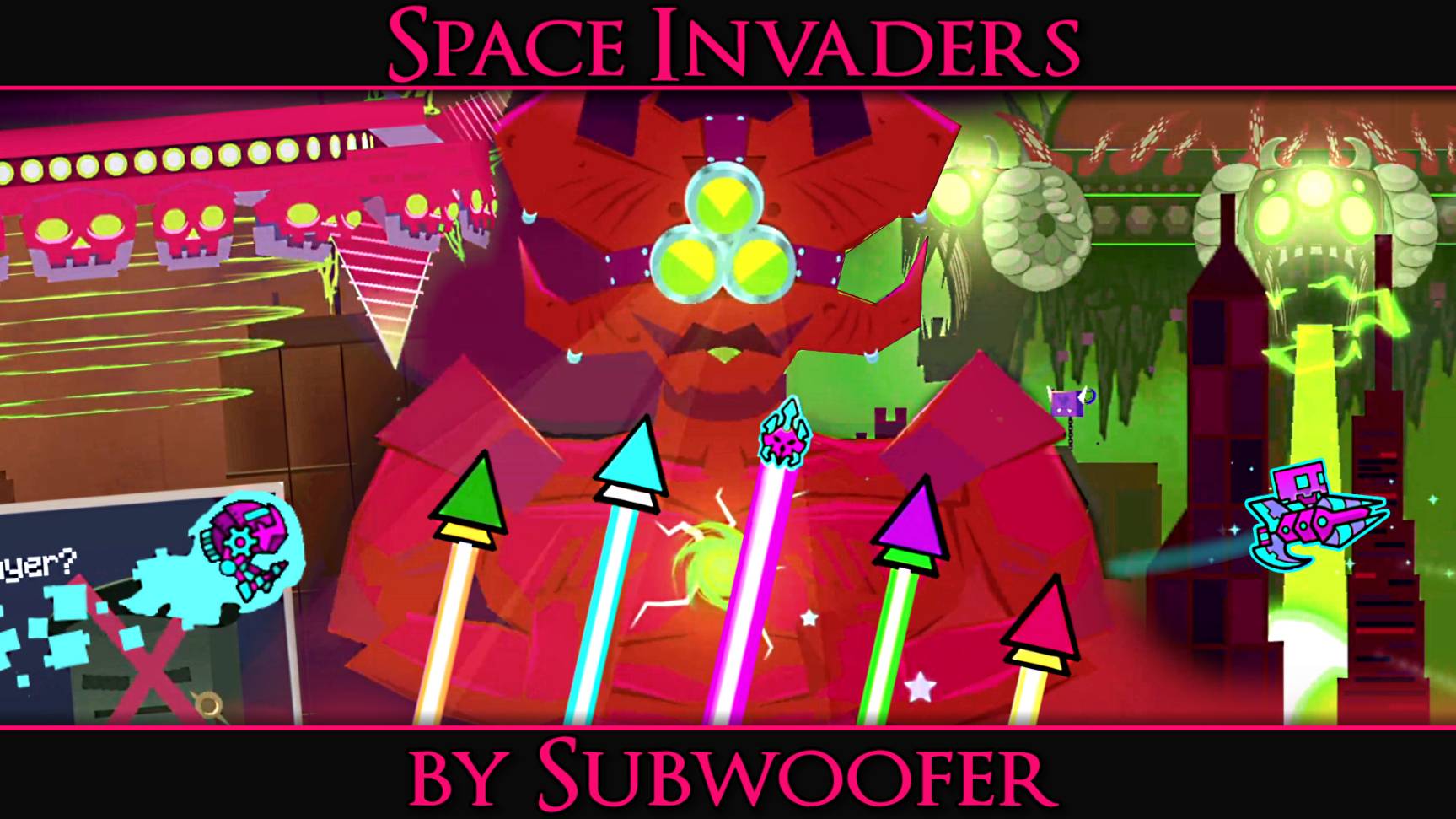 Уровень с уровнями внутри! | Space Invaders by Subwoofer (3 Coins) | Event XXL-Demon Level смотреть онлайн